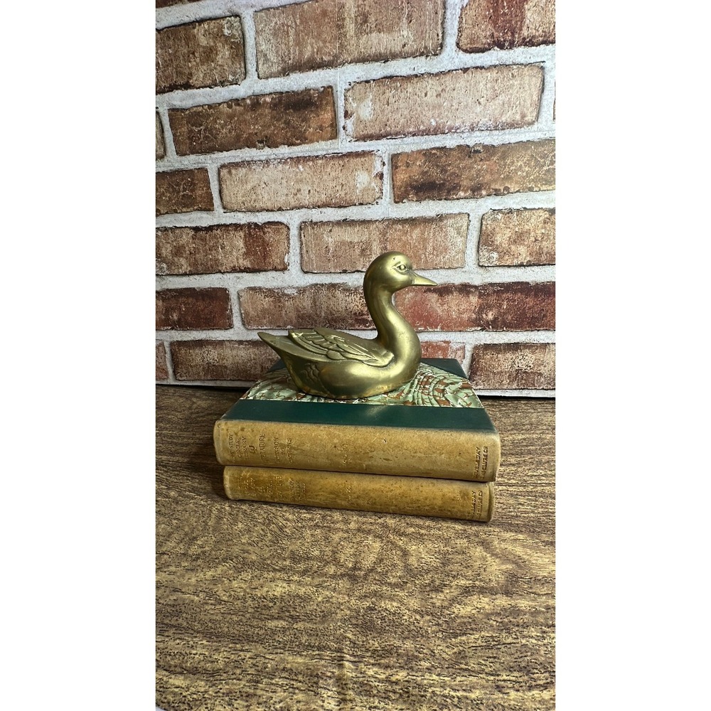 Vintage Brass Duck 4.75x6.5" [READ]